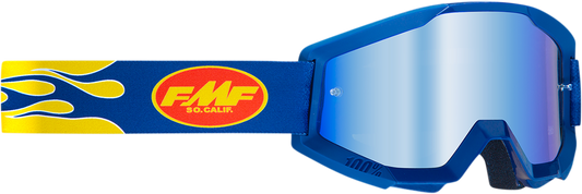 Gafas FMF PowerCore - Flame - Azul marino - Espejo azul F-50051-00007 2601-3008 