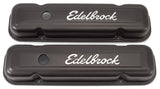 Edelbrock Valve Cover Signature Series Pontiac 1962-1979 301-455 CI V8 Low Black 4453