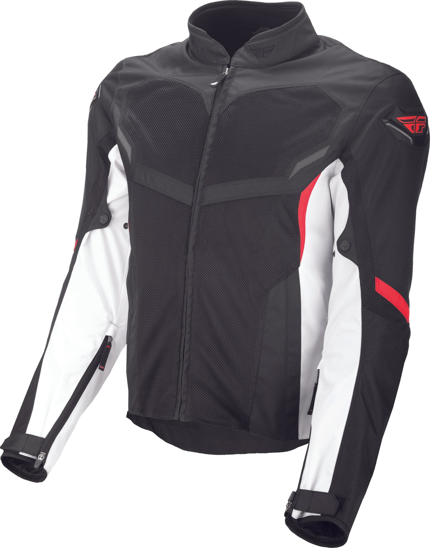 FLY RACING Airraid Mesh Jacket White/Black/Red 2x #6179 477-4066~6