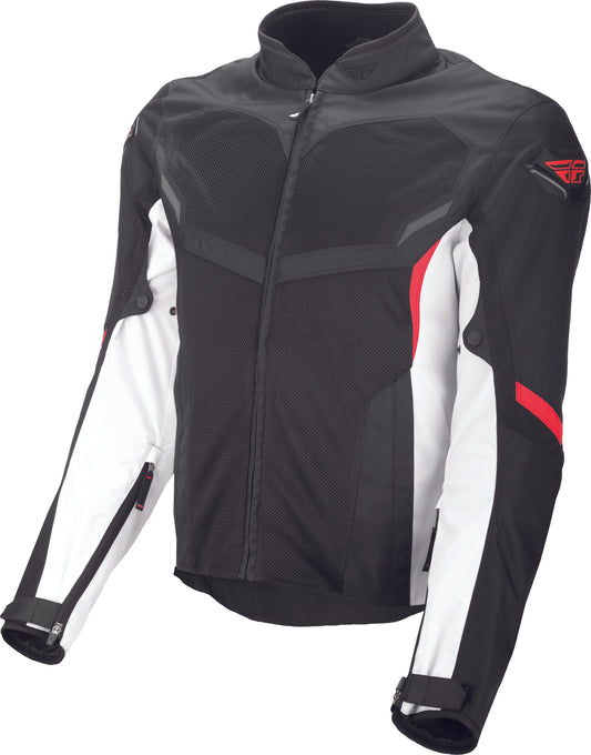 FLY RACING Airraid Mesh Jacket White/Black/Red 2x #6179 477-4066~6