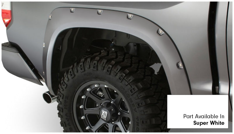 Bushwacker 16-18 Toyota Tundra Fleetside Pocket Style Flares 4pc 66.7/78.7/97.6in Bed - Super White 30918-13
