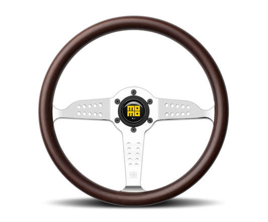 Momo Super Grand Prix Steering Wheel 350 mm - Mahogany Wood/Pol Spokes GRA35WD0P