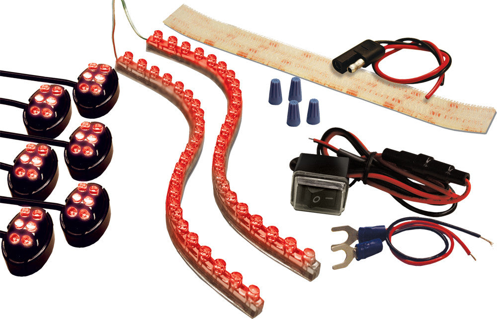 STREETFX Pro Kit Black W/Red Led 1044659