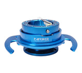 NRG Quick Release Kit Gen 4.0 - Blue Body / Blue Ring w/ Handles SRK-700BL
