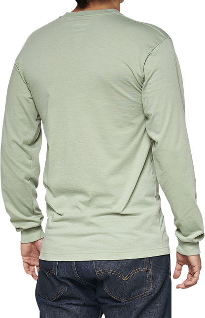 100% Bilto Long-Sleeve T-Shirt - Slate Green - Small 33009-486-10