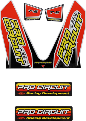PRO CIRCUIT T-6 Mini Decal - Red DC22MINI