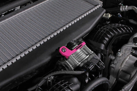 Perrin 2022+ Subaru WRX/19-23 Ascent/Legacy/Outback Top Mount Intercooler Bracket - Hyper Pink PSP-ITR-331HP