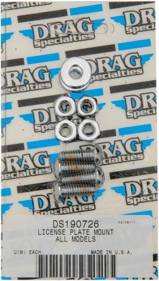 DRAG SPECIALTIES Mount Bolt Set - Socket Head - License Plate MK190