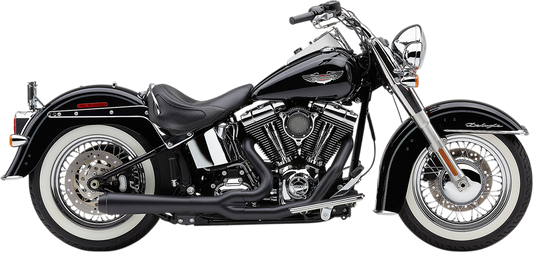 COBRA El Diablo Exhaust - Black - '12-'17 Softail N/F FXSB/FXSE MODELS 6483B