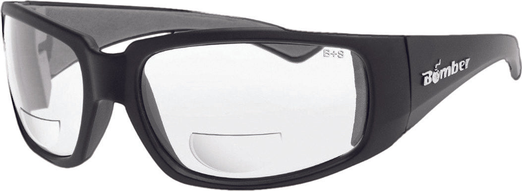 BOMBER Stink-Bomb Safety Eyewear Matte Black W/Clear Lens ST101BF2.0