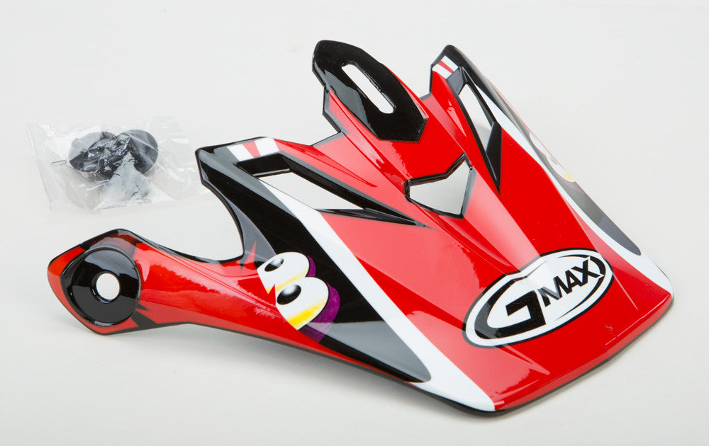 GMAX Gm-46y-1 Kritter Ii Visor White/Red Youth G046026