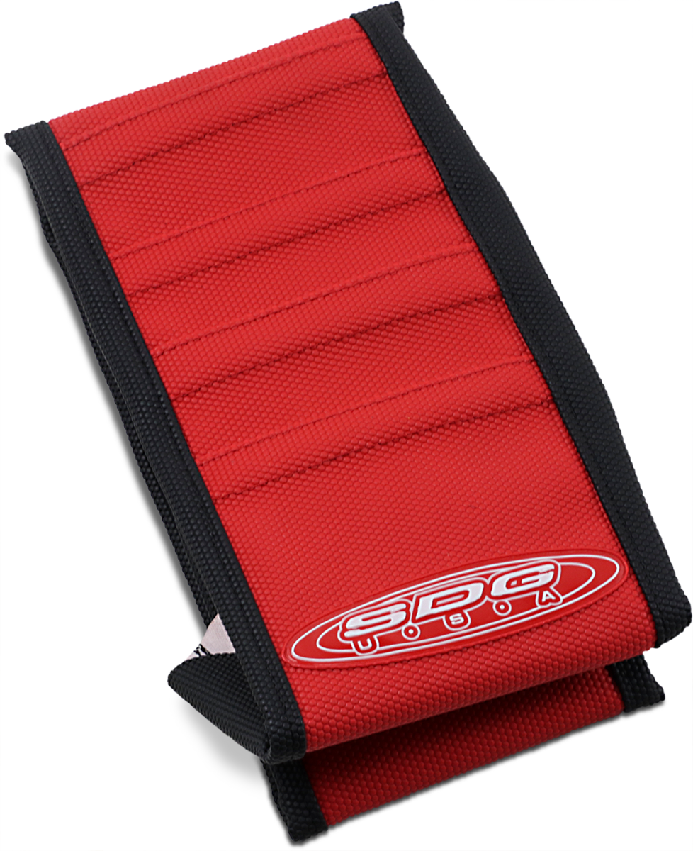 SDG Pleated Seat Cover - Red Top/Black Sides 96347RK