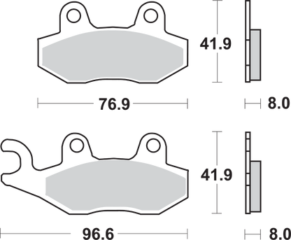 SBS Off-Road Sintered Brake Pads 611SI