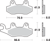 SBS LS Brake Pads - Triumph - 611LS 611LS