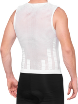 100% Zephyr Tank Jersey - White - Small/Medium 35502-000-17