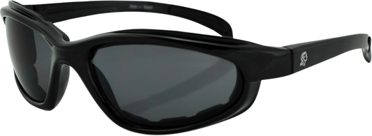 ZAN HEADGEAR Arizona Sunglasses - Shiny Black - Smoke EZAZ001