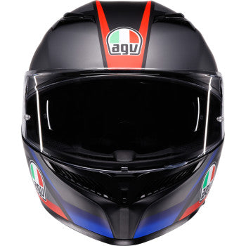 AGV Helmet K3 Striga Matte Black/Blue/Red Lg 2118381004-024-L