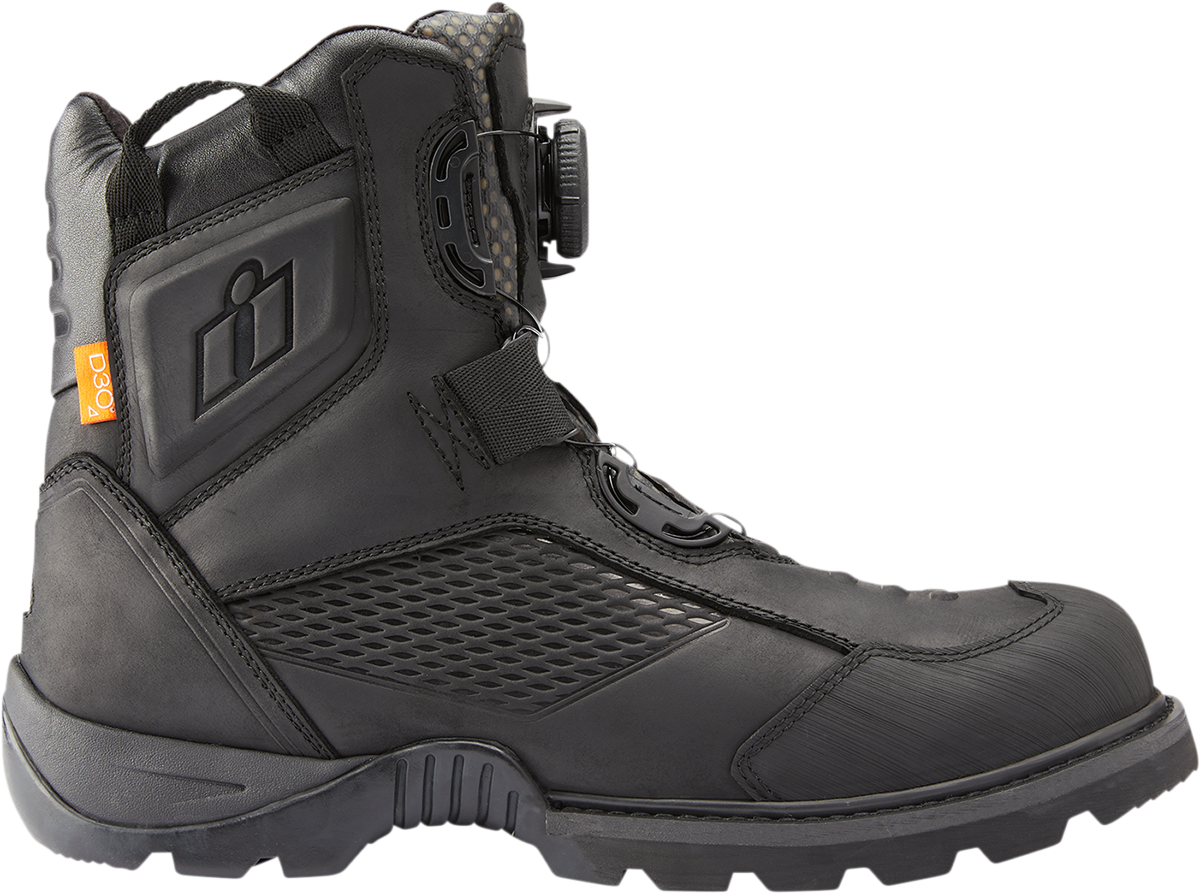 ICON Stormhawk Boots - Black - Size 7 3403-1149