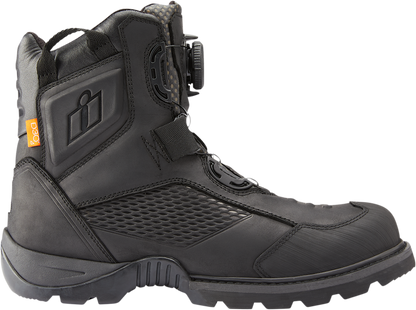 ICON Stormhawk Boots - Black - Size 9.5 3403-1153