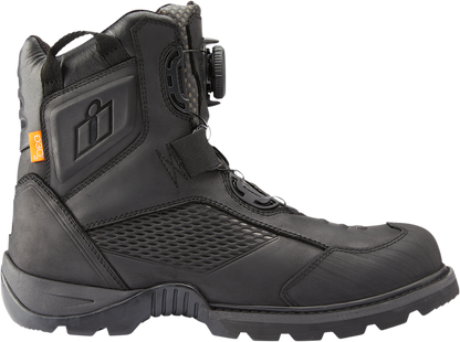 ICON Stormhawk Boots - Black - Size 10 3403-1154