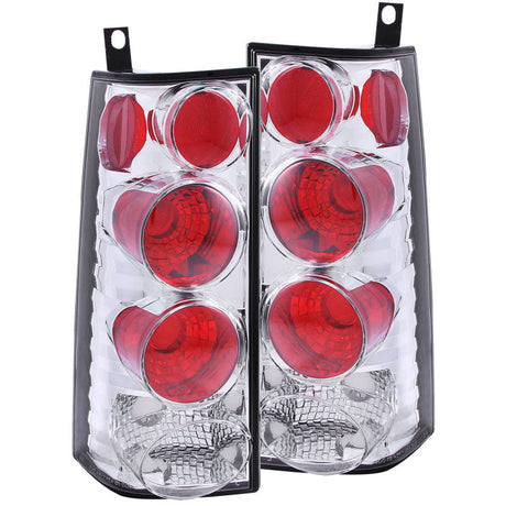 ANZO 2003-2015 Chevrolet Express Taillights Chrome 211088