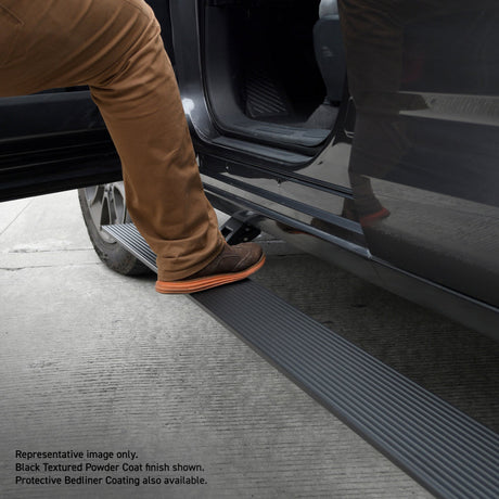 Go Rhino 23-24 Toyota Sequoia Sport Utility (Ex. Hybrid) E1 Electric Running Board Kit - Text. Black 20443974PC