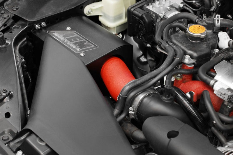 AEM 2018 Subaru WRX STI 2.5L H4 F/I Cold Air Intake System - Wrinkle Red 21-836WR