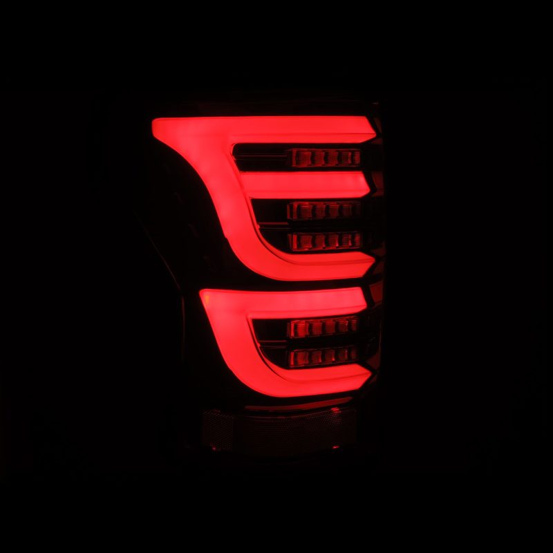 AlphaRex 07-13 Toyota Tundra LUXX-Series LED Tail Lights Alpha-Black 670040