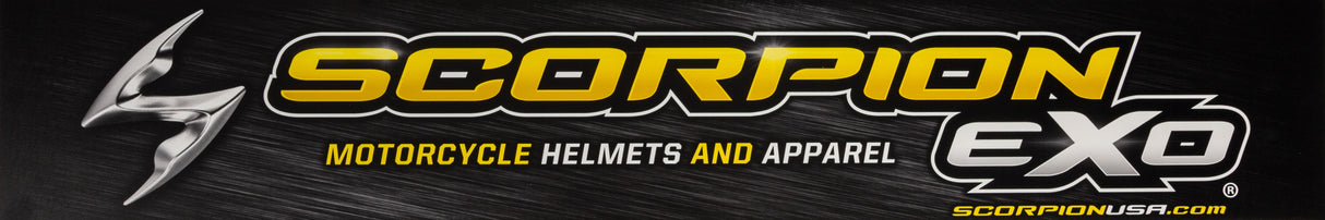 SCORPION EXO Header Sign 6mm 43.75 Sintra Single-Sided W/ Velcro 75-SIGN18L