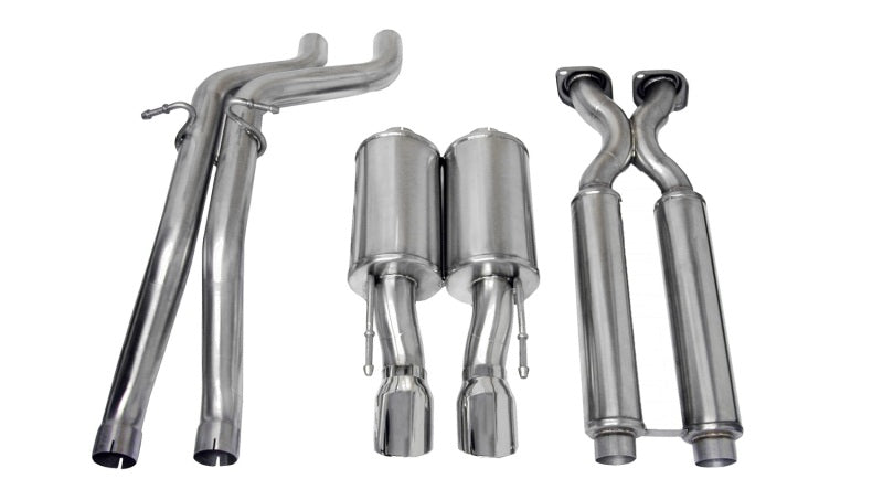 Corsa 06-10 Jeep Grand Cherokee 6.1L V8 Polished Sport Cat-Back Exhaust 14451