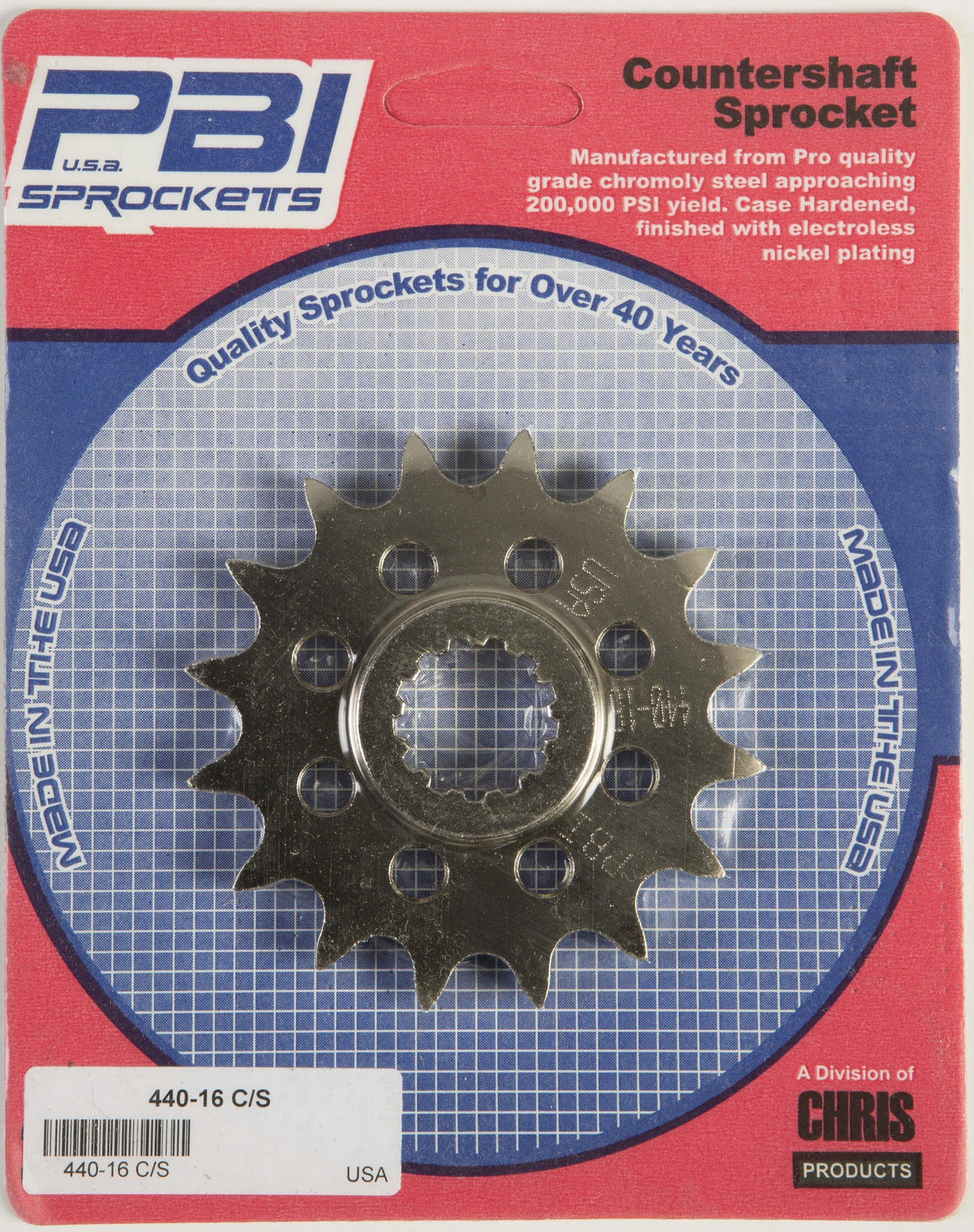PBIFront Cs Sprocket Steel 16t-520 Kaw440-16