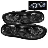 Spyder Chevy Camaro 98-02 Projector Headlights LED Halo LED Smke - Low H1 PRO-YD-CCAM98-HL-SM 5009258