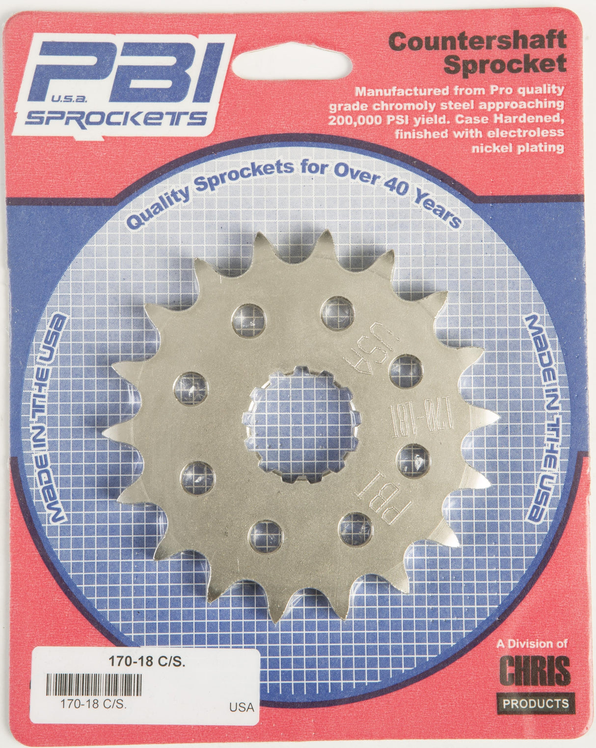 PBIFront Cs Sprocket Steel 18t-530 Tri170-18
