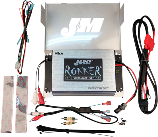 J & M 200 W Amplifier Kit - '98-'13 FLHX/FLHT JMRA-2000HC06