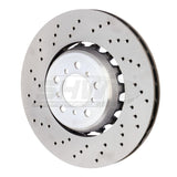 SHW 15-18 BMW M3 3.0L Left Front Cross-Drilled Lightweight Brake Rotor (34112284809) BFL44809