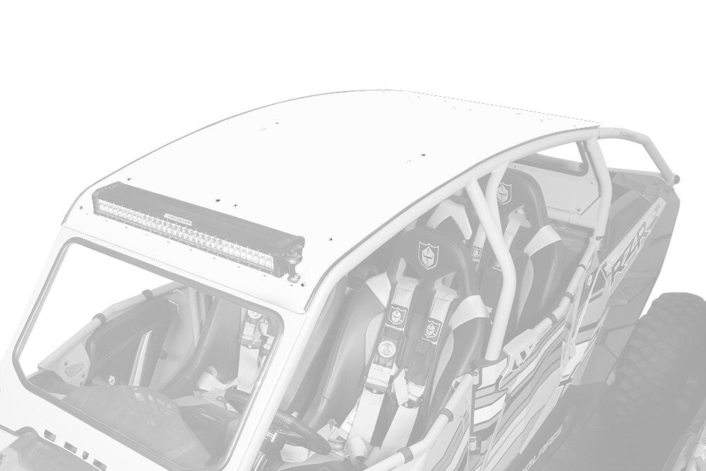 PRO ARMOR Asylum Roof W/Light Bar Pocket Matte White P144R121MW