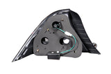 ANZO 2004-2005 Honda Civic LED Taillights Black 321035