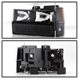 Xtune 92-94 Blazer Full Size Corner/LED Bumper Headlights Black HD-JH-CCK88-LED-AM-BK-SET 5069542