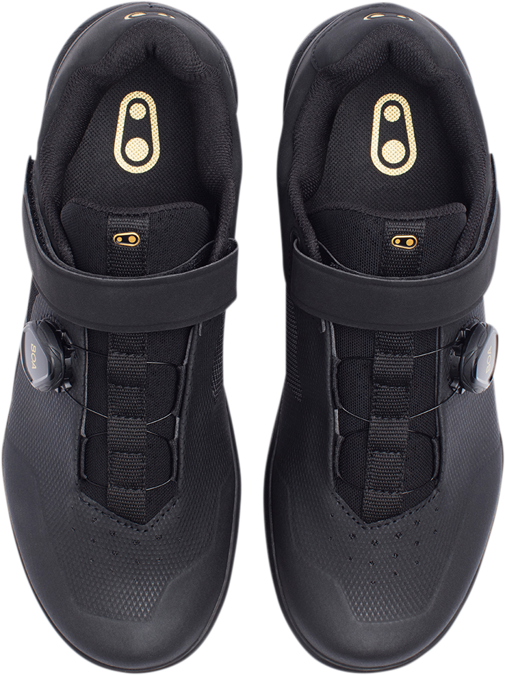 CRANKBROTHERS Stamp BOA® Shoes - Black/Gold - US 11.5 STB01080A-11.5