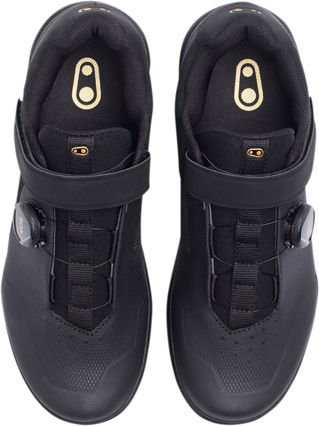 CRANKBROTHERS Stamp BOA® Shoes - Black/Gold - US 11.5 STB01080A-11.5