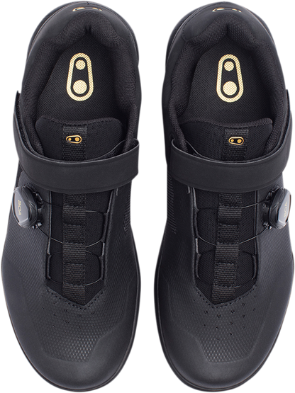CRANKBROTHERS Stamp BOA® Shoes - Black/Gold - US 8.5 STB01080A-8.5
