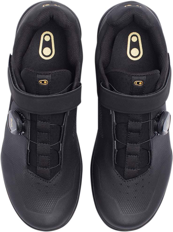 CRANKBROTHERS Stamp BOA® Shoes - Black/Gold - US 9 STB01080A-9.0