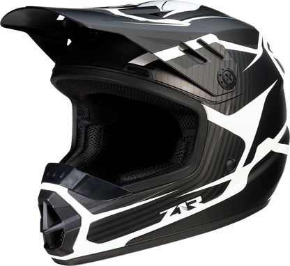 Z1R Youth Rise Helmet - Flame - Black - Large 0111-1441