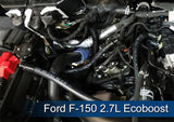 J&L 2011-2023 Ford F-150 2.7L/3.5L/5.0L Passenger Side Oil Separator 3.0 - Black Anodized 3016P-B