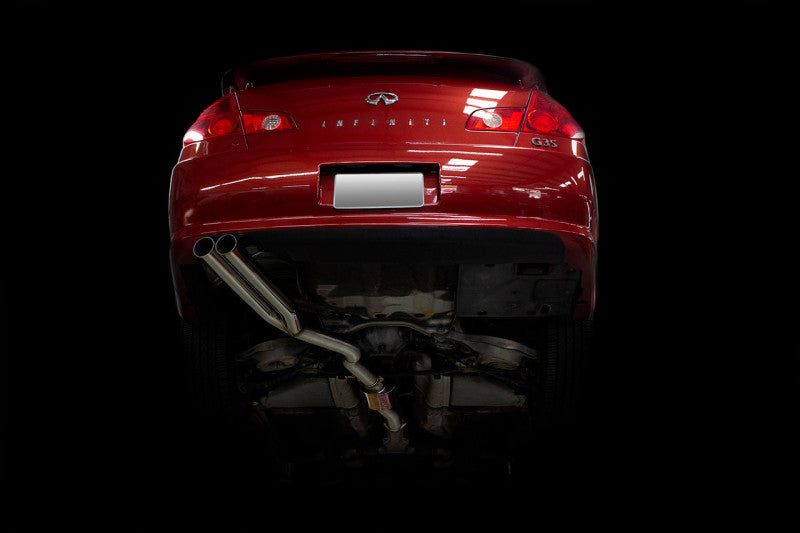 ISR Performance EP (Straight Pipes) Dual Tip Exhaust - 05-06 Infiniti G35 Sedan IS-EPDUAL-G35SDN