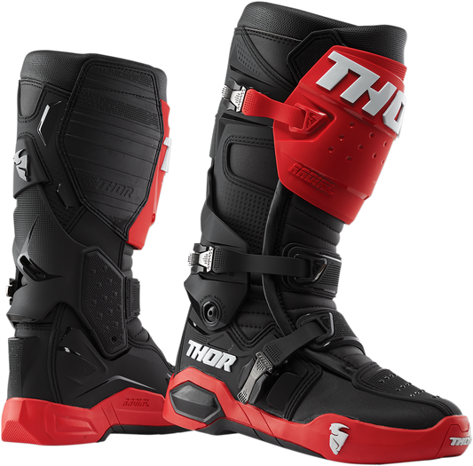 THOR Radial Boots - Red/Black - Size 9 3410-2246