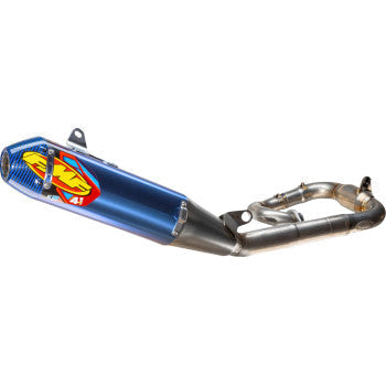 Factory 4.1 RCT Exhaust System - Titanium/Anodized - Blue with Carbon End Cap - YZ250F/X2019-2026 044487   1820-2195
