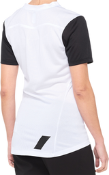 100% Women's Ridecamp Jersey - Short-Sleeve - White/Black - XL 40035-00011