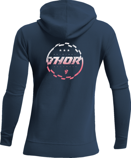THOR Women's Halo Zip-Up Hooded Sweatshirt - Navy - XL 3051-1190
