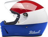 BILTWELL Lane Splitter Helmet - Gloss Podium Red/White/Blue - Small 1004-549-102